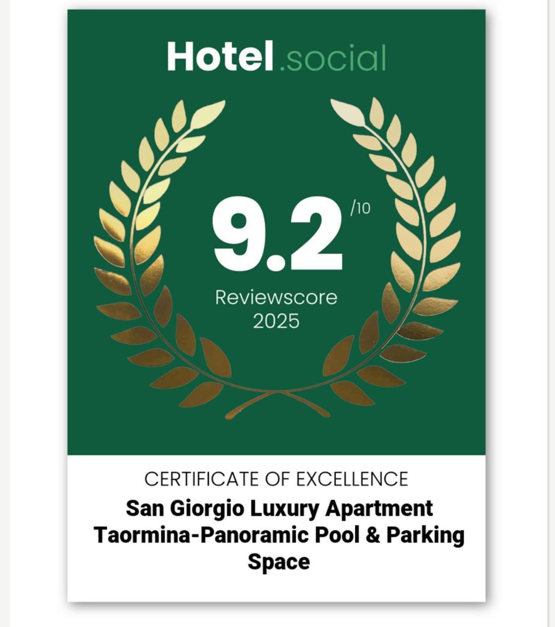San Giorgio Luxury Apartment Taormina-Panoramic Pool & Parking Space Εξωτερικό φωτογραφία