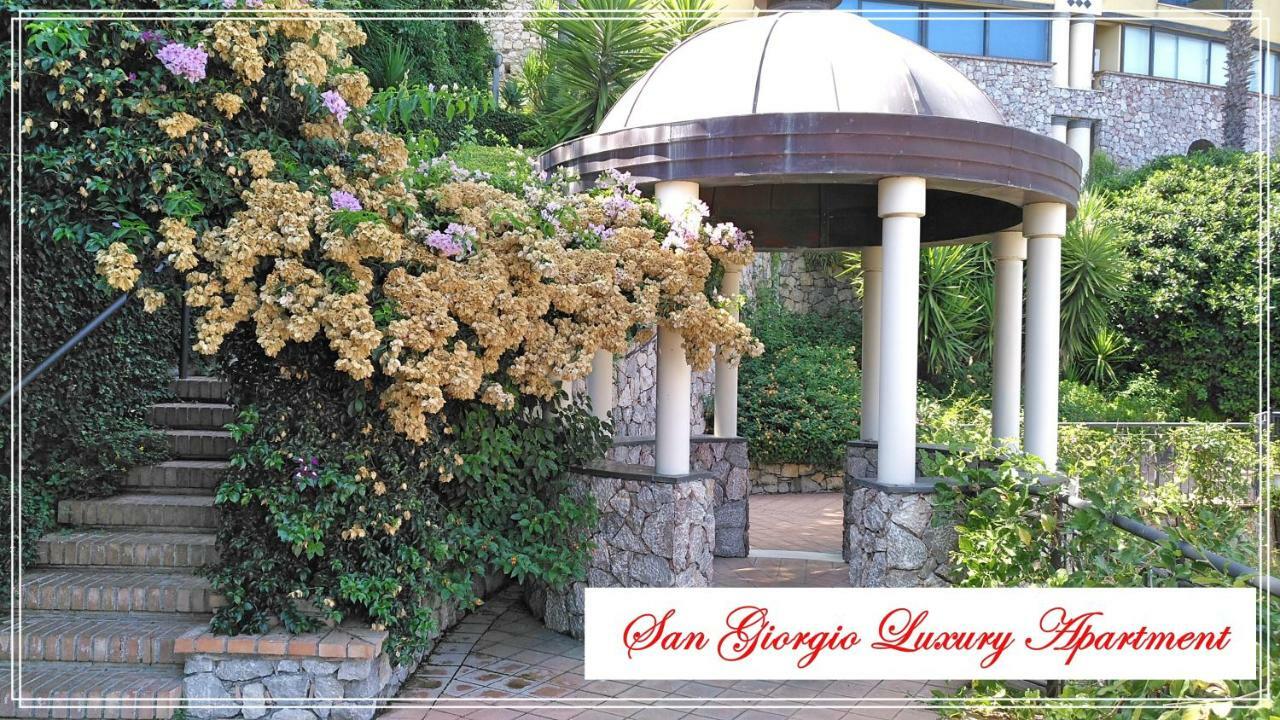 San Giorgio Luxury Apartment Taormina-Panoramic Pool & Parking Space Εξωτερικό φωτογραφία
