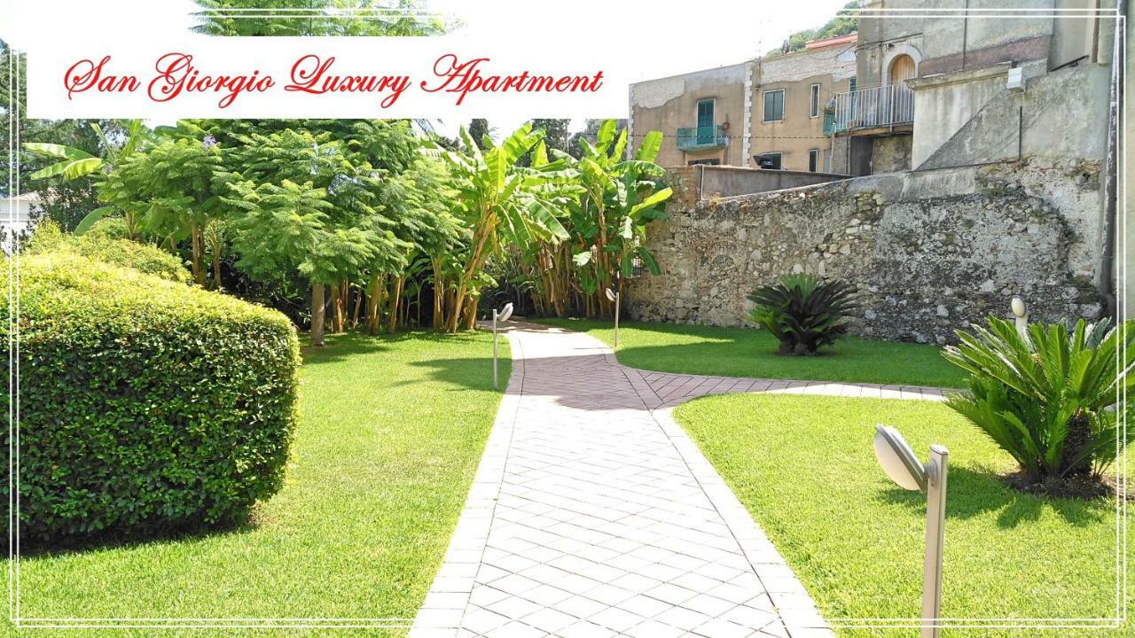 San Giorgio Luxury Apartment Taormina-Panoramic Pool & Parking Space Εξωτερικό φωτογραφία