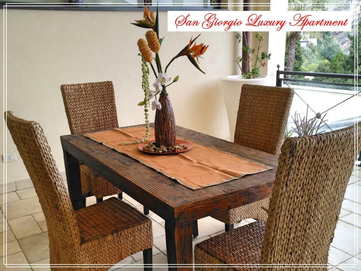 San Giorgio Luxury Apartment Taormina-Panoramic Pool & Parking Space Εξωτερικό φωτογραφία